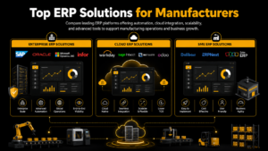 best ERP software platforms comparison manufacturing industry