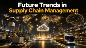 Future Supply Chain Management technologies including AI, IoT, cloud computing, blockchain, robotics, and smart logistics.