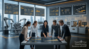 Future-ready manufacturing business using ERP technology for growth innovation and digital transformation.
